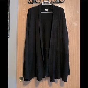 Black plus cardigan
